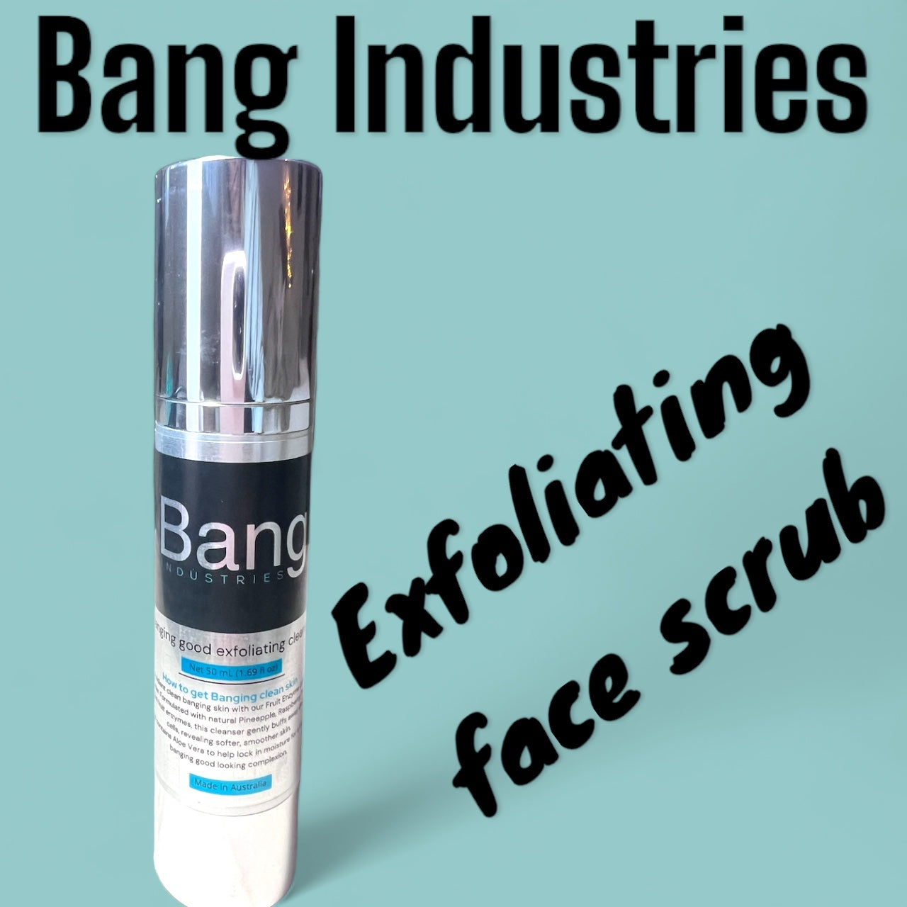 BANG exfoliating face scrub : Vegan Friendly